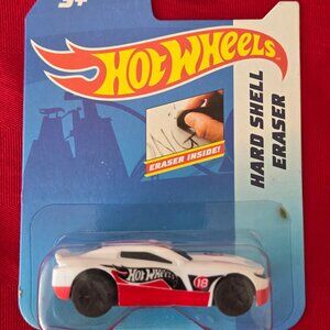 2018 HOT WHEELS, CHEVY CAMARO, HARD SHELL ERASER, MINT IN THE PACKAGE!!!